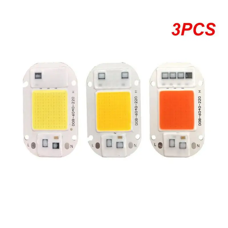 

3PCS LED lamp Bead Chip 220V LED Bulb 10W 20W 30W 50W IP65 High Power Smart IC Flood light Bulb Spotlight Outdoor Chip