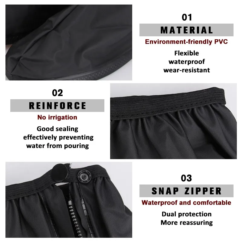 Motorcycle Boots Shoe Covers Covering Moto Waterproof Motorcyclist Raincoat Bicycle Scooter Dirt Pit Bike Motorbike Accessories