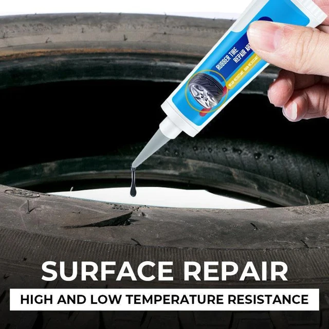 Black Tyre Repair Instant Car Tire Repair Glue Liquid Strong