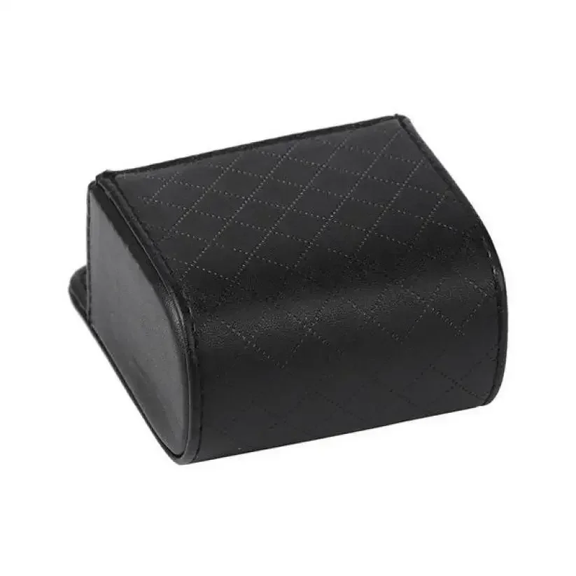 1pc Car Storage Bag Air Vent Dashboard Tidy Hanging Leather Organizer Box Glasses Phone Holder Storage Organizer Car Accessories