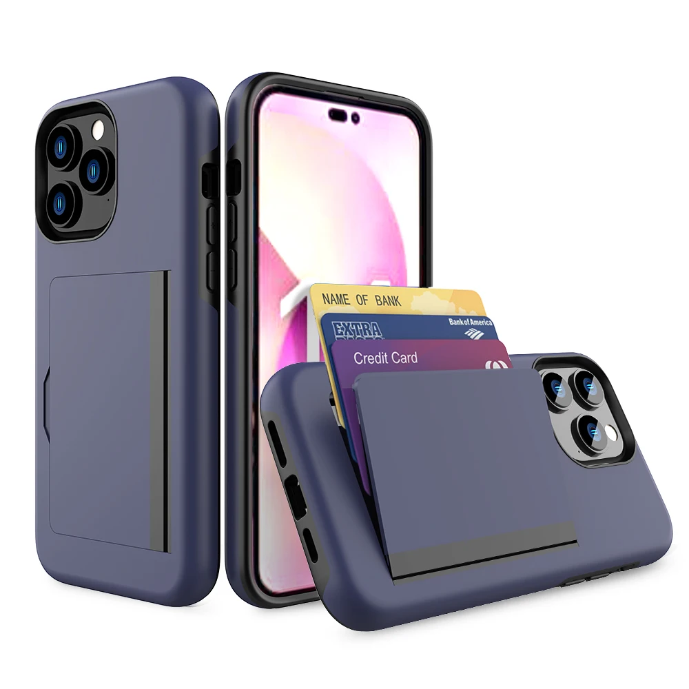 iPhoneアクセサリー iPhone 15Pro Max Phone Case 3 Card Card Case For iPhone 16 Pro Max 15 14 Cove Case Wallet 3