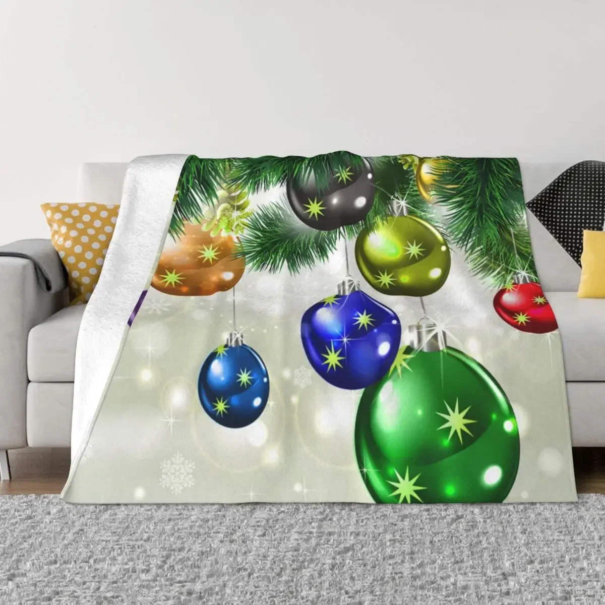 

Рождественские воздушные шары, одеяло, флисовое летнее кондиционирование воздуха, скандинавский новогодний легкий плед, одеяла для кровати, деталь