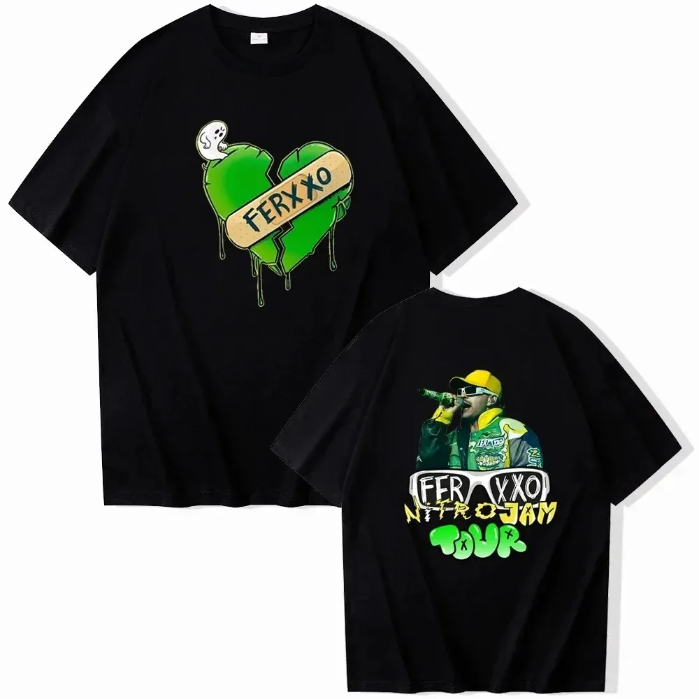 

Men Women T Shirt Cotton Tee Ferxxoo Feid Tour Fashion Rapper Tshirt Streetwear Hip Hop T-Shirts Gift For Fans Trend Clothes Top