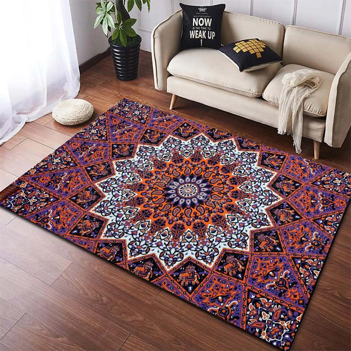 

Bohemian Modern Geometry Large Carpet Area Rug Decor Gift Living Room Hallway Entrance Doormat rugs for bedroom