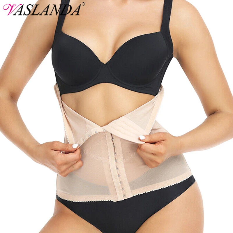 

Women Mesh Waist Trainer Body Shaper Waist Cincher Corset Trimmer Belt Abdomen Control Postpartum Recover Compression Shapewear