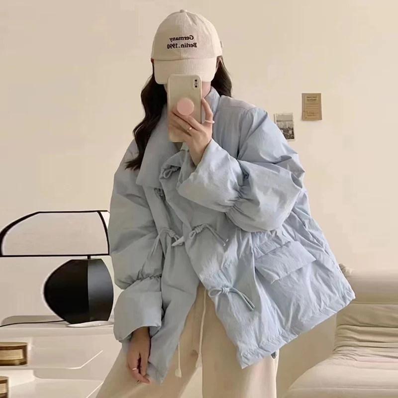 겨울 옷 새 15 다운 재킷 중학생 13 세 소녀 한국 스타일 느슨한 후드 면화 패딩 재킷면 패딩 재킷 겉옷