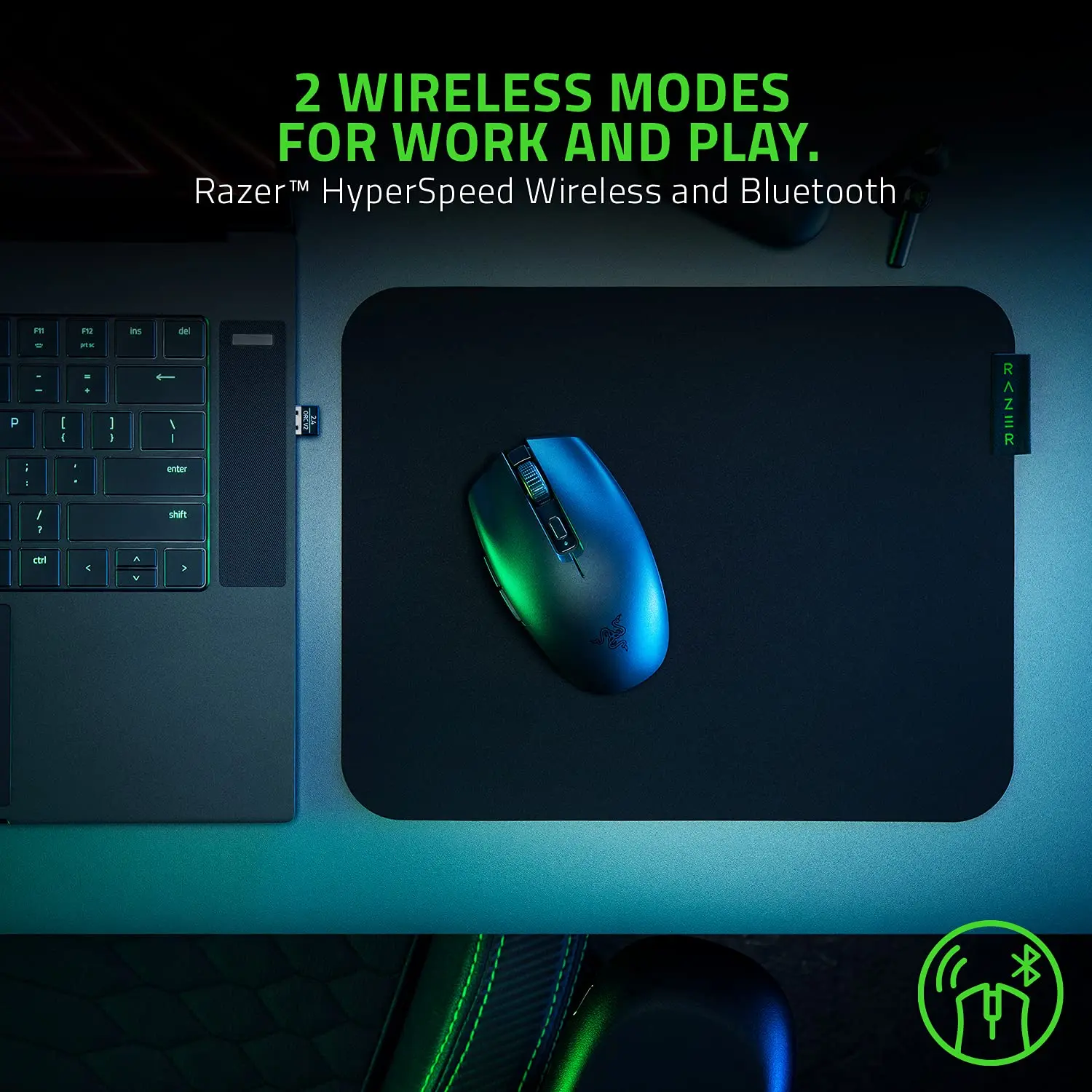 razer orochi v2 souris de jeu sans fil mobile 2 modes sans fil commutateurs de souris mécaniques 5g capteur optique avancé 18k dpi Razer Orochi V2 souris de jeu sans fil Mobile 2 Modes sans fil commutateurs de souris mécaniques 5G capteur optique avancé 18K DPI 2