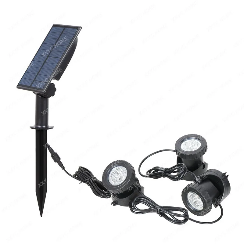 

Solar Underwater Lamp Outdoor RGB Color Garden Garden Lawn Rockery Pool Fish Pond Underwater Spotlight