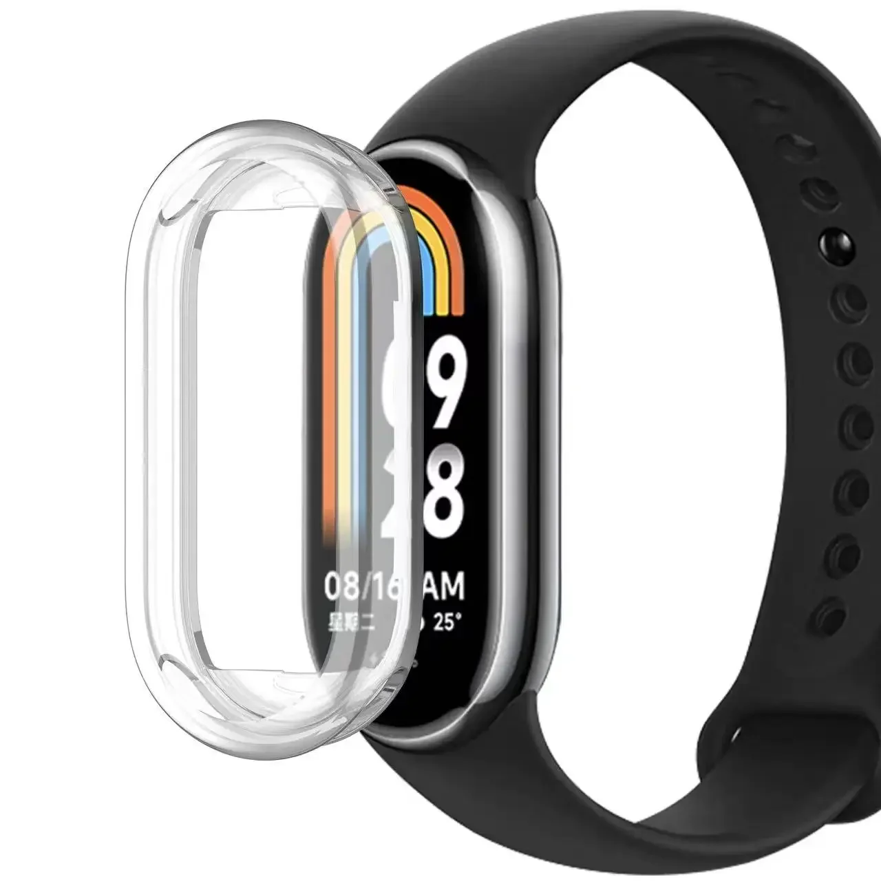 Silicone TPU Smartwatch Screen Protector Frame and Soft Cover Shell