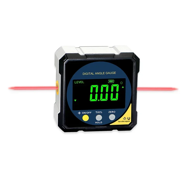 SHAHE Digital Level Angle Gauge Angle Finder Protractor Inclinometer Aluminum Framework With 4-side Magnet 2