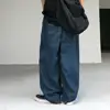 Breathable Men Pants Patchwork Pants Vintage Cargo Pants Loose Wide Leg Trousers with Deep Crotch Hip Hop Streetwear Patchwork 1