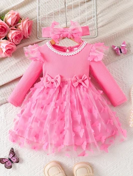 Spring Sweetheart Style: Pink Butterfly Tulle Dress (Everyone Will Ask Where It’s From) 1