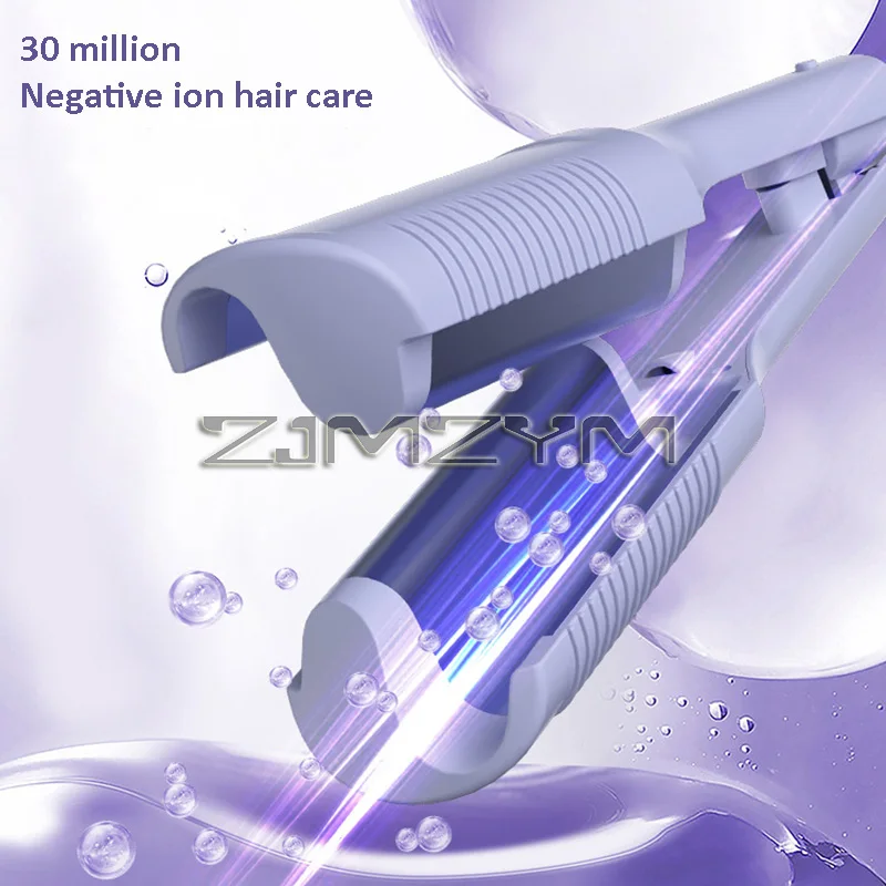 Curling Iron French V-Curved Anti-Scald Hair Curler Egg Rolls Hair Curler Long-Lasting Waves Curling Stick Women Waver
