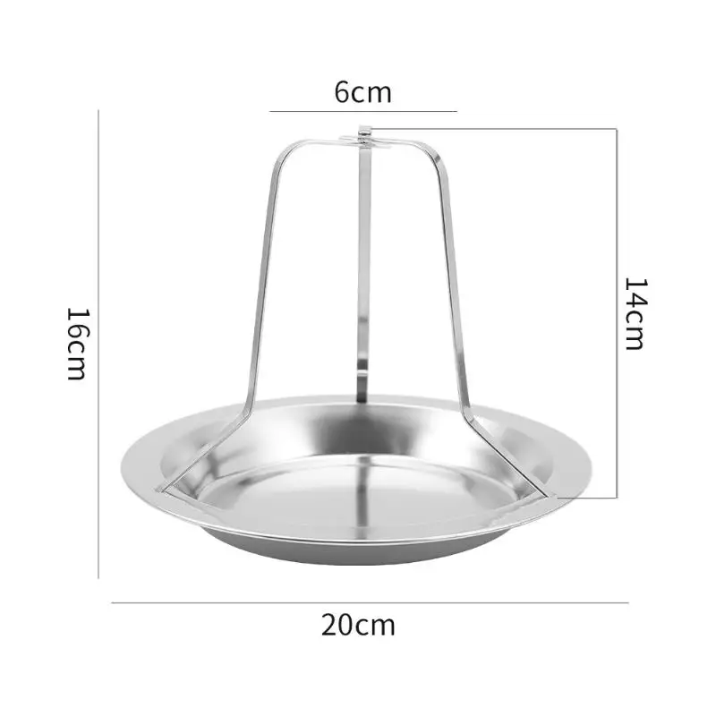 Stainless Steel Chicken Roasting Stand Turkey BBQ Roasting Rack Indoor Outdoor Chicken Holder Cooking Tool For Grill Oven Smoker