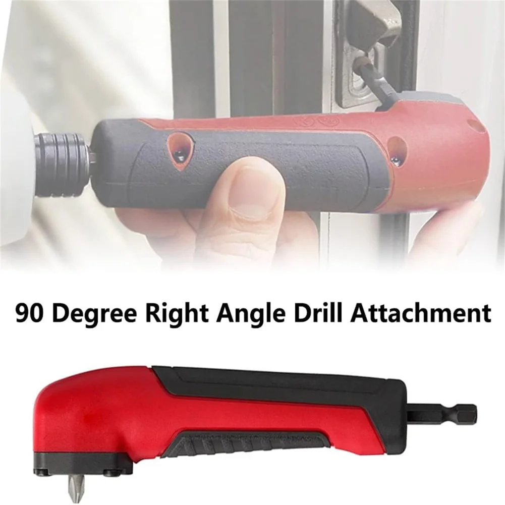 

Right Angle Attachment Screwdriver Socket Adapter Drill Bit With Ergonomic Handle Magnetic 90 Degree Drill Bit Corner Adapter