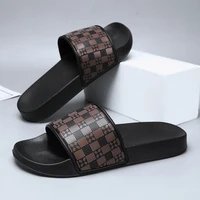Men's Genuine Leather Sandals Comfortable Man Sandal House Slippers Man Summer Shoes Sale Genuine Mens Slipper Flip Flop Slides