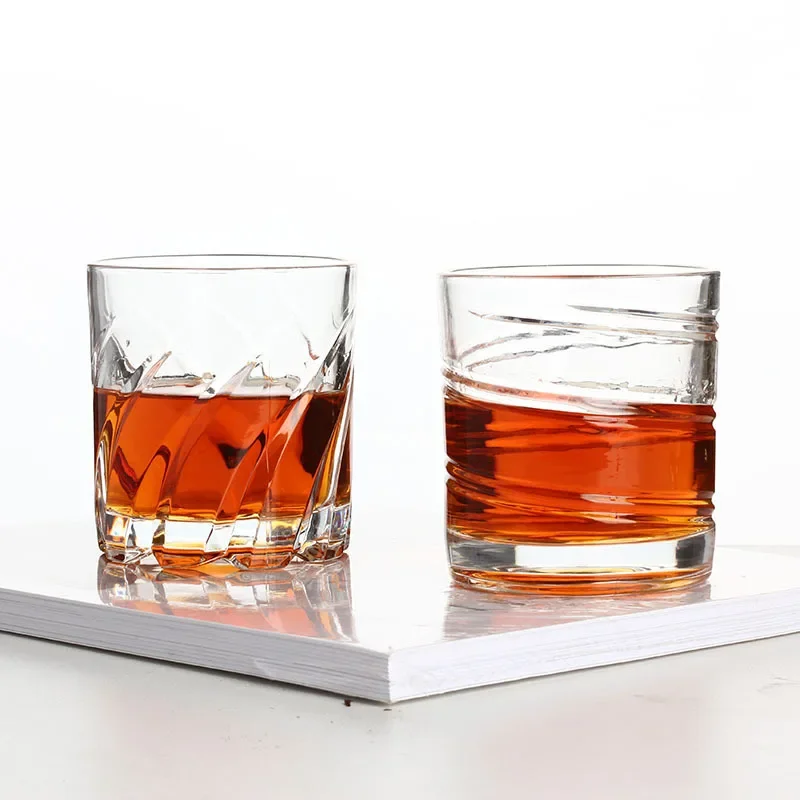Cocktail Shaker Rotating Whiskey Glass Old Fashioned Glass for Drinking Bourbon,Scotch,Cocktails,Whisky, Shake Cup