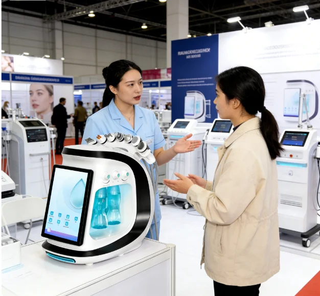 Nouvel appareil 7-en-1 d'hydrodermabrasion Hydra pour le visage, machine de microdermabrasion Aqua Peel pour le rajeunissement de la peau