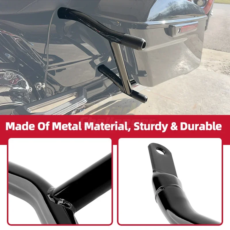 Harley Touring Electra Street Glide Road King FLHT FLHX FLTRX 2009-up 용 오토바이 리어 새들 백 가드 크래시 레일 브래킷