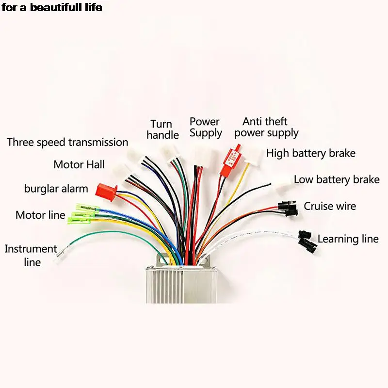 Electric Bike Controller 1pc 36/48V Electric Bike 350W Brushless DC Motor Controller for Electric Bicycle Accessories