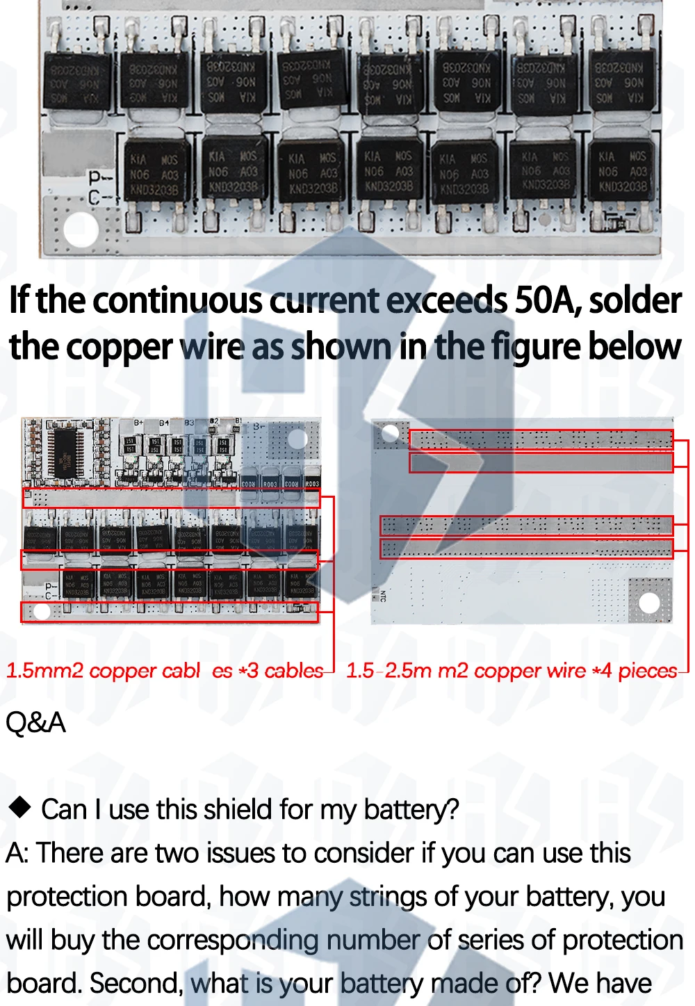 3S/4S/5S Bms 12V 16,8V 21V 3,7V 100A Li-Ion Lmo Ternäre Lithium Batterie Schutz Platine Li-polymer Balance Laden – Detail 12