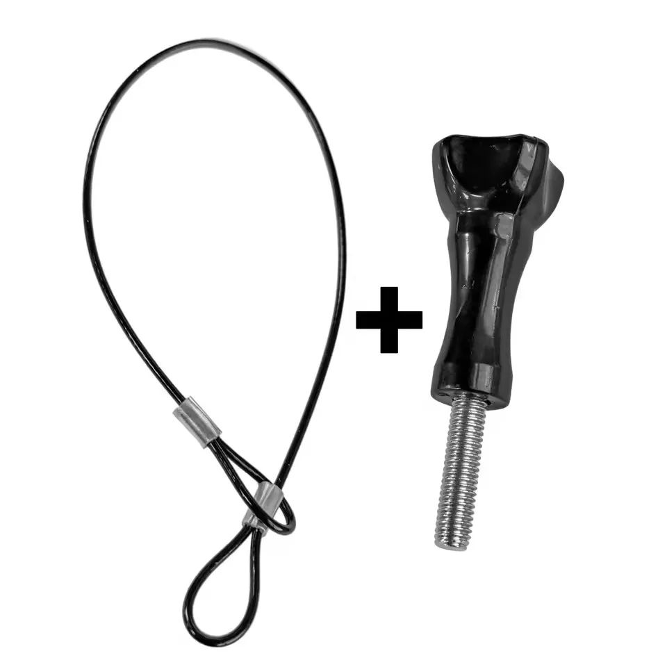 Universal Stainless Steel Tether Lanyard Safety Strap with Screw Short Rope Wrist Hand Attachment