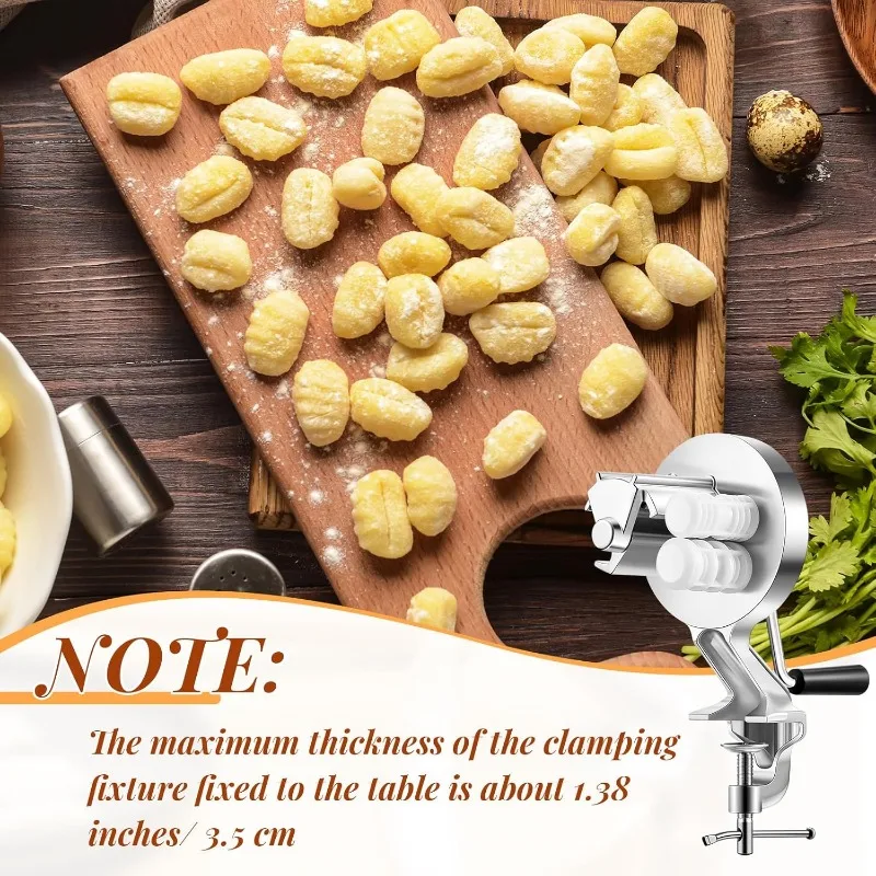 Kitchen Accessories Noodle Press Pasta Attachment Cavatelli Maker Machine Makes Authentic Gnocchi Pasta for Homemade Italian Cooking
