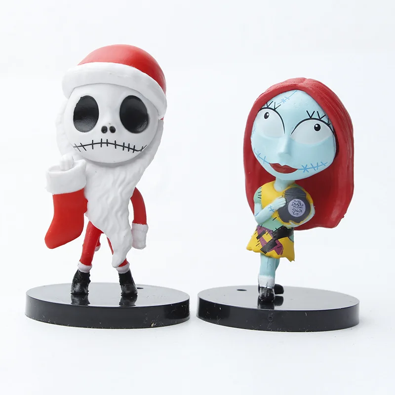 10 teile/satz der Alptraum Sally Jack Skelli ngton Weihnachten PVC-Modell Vinyl Figur Halloween Geschenk Action figur Spielzeug – Detail 4