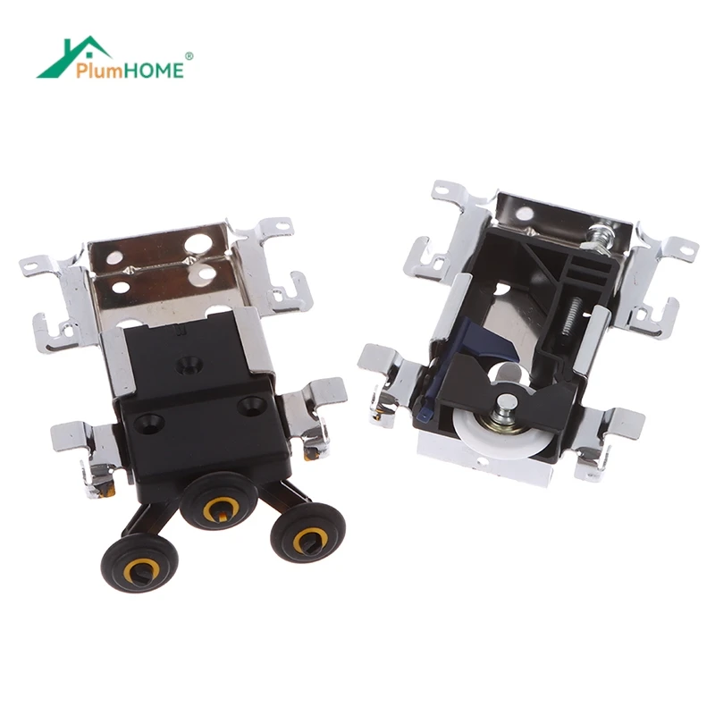 Sliding Wardrobe Door Part top/bottom down Wheels/Runner/Guides kit side-mounted hanging sliding pulley open wheel For cabinet sliding door roller sliding door pulley