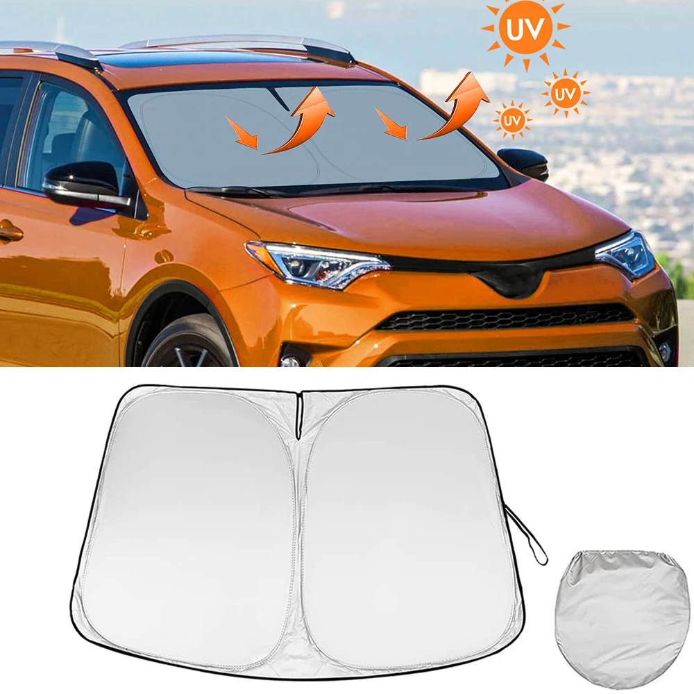 Car Windshield Sun Shade Covers For Tesla Model 3 Y Auto Front Window Sunscreen Visor Blocks Sunshade For Toyota RAV4 -