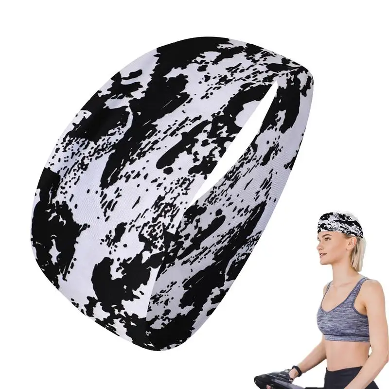 

Повязка на голову для тренировок женская, эластичная впитывающая дышащая мягкая спортивная лента для дома, тренажерного зала, складные повязки
