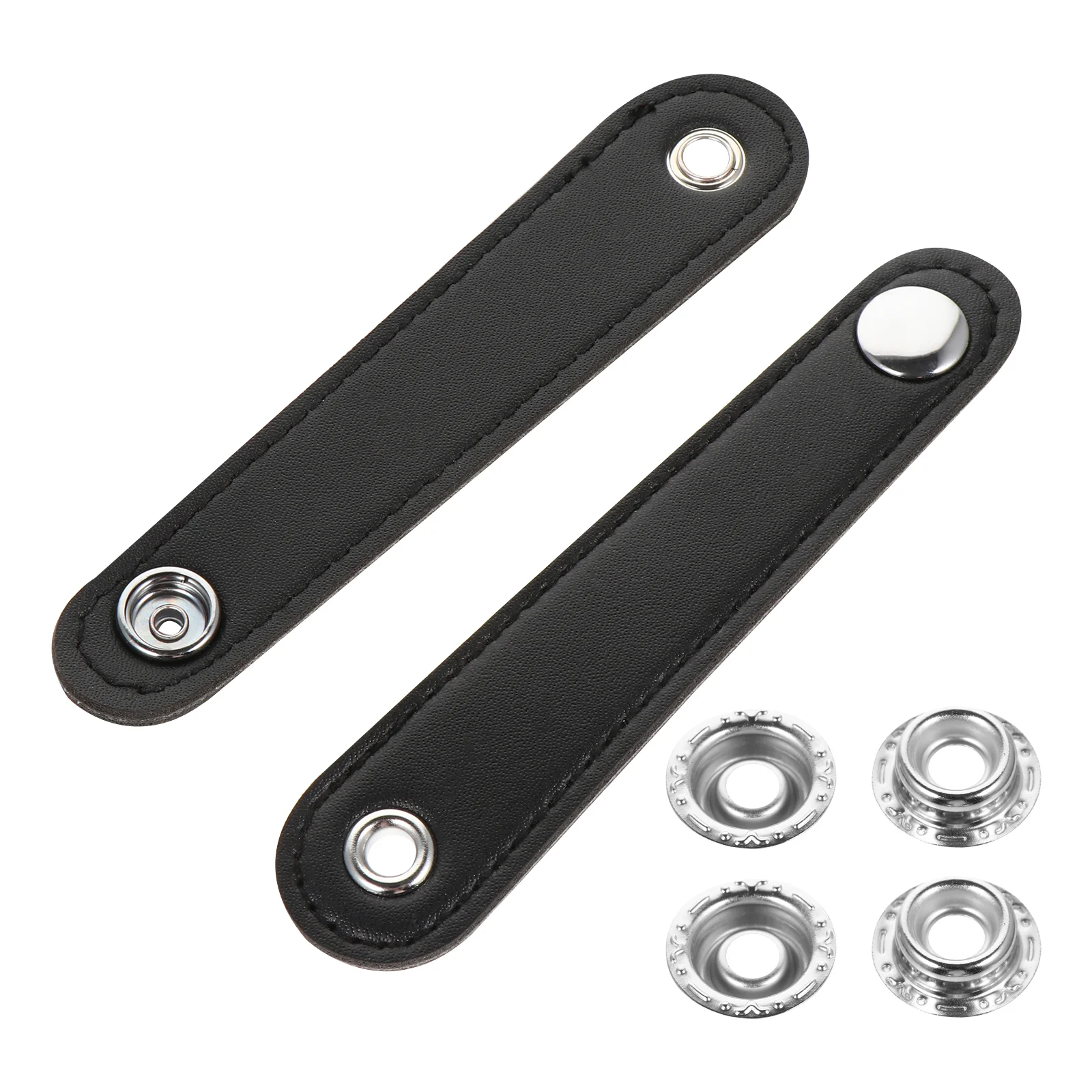 

2pcs Universal Accordion Accessory Bellows Buckle Belts (Black)