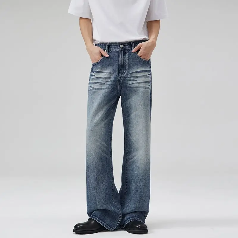 Acheter Pantalon Cargo pour hommes, couleur unie, multi-poches, droit