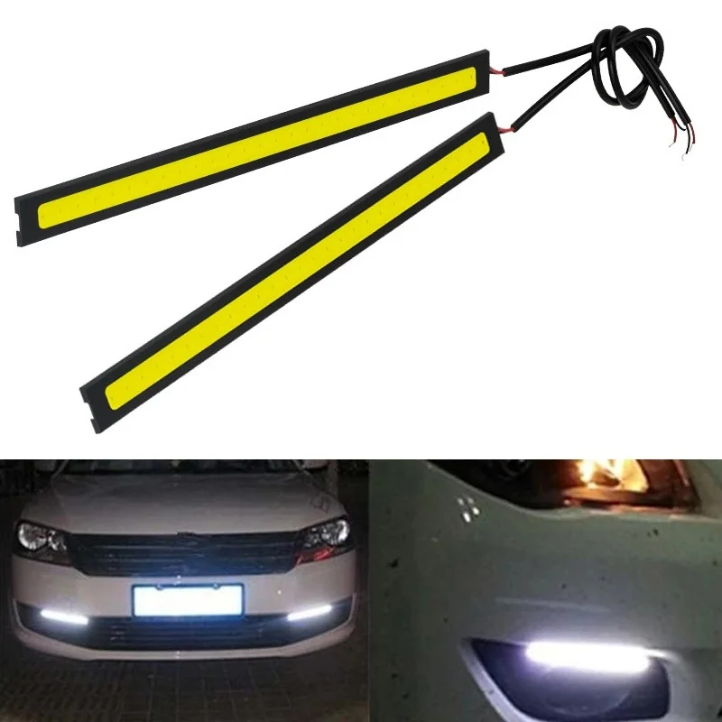 รูปสินค้า ไฟ LED DRL 2 ชิ้น 17 ซม. สำหรับรถยนต์ ทำงานอัตโนมัติ