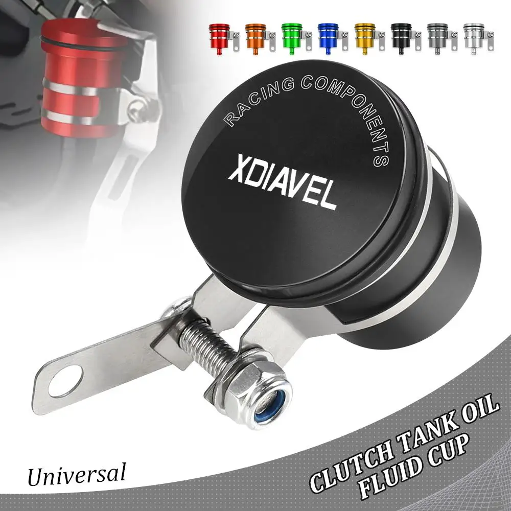 

Motorcycle Brake Fluid Reservoir Clutch Tank Cylinder Oil Fluid Cup Cover For DUCATI XDIAVEL V4 S X DIAVEL 1260/S 2016 2017-2022