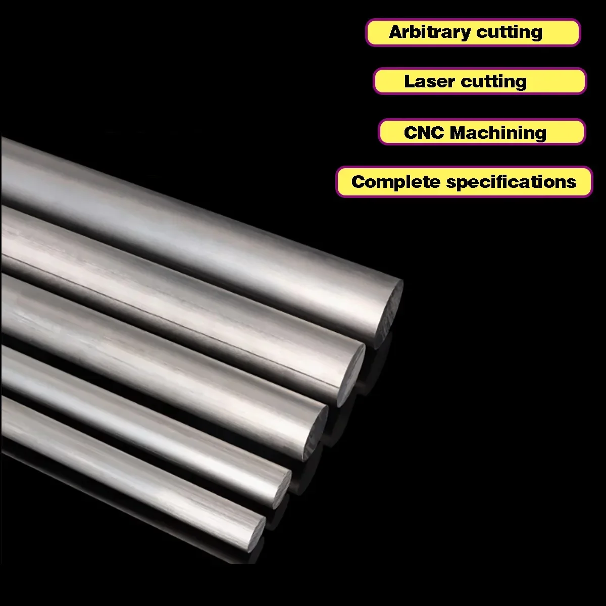 6061 Aluminium-Vollrundstab, 3–25 mm Durchmesser, 500 mm Länge, präzise Bearbeitung – Detail 7