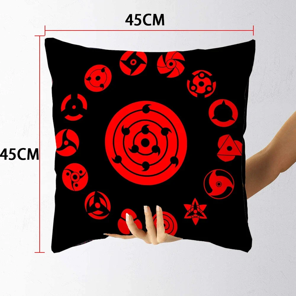 Naruto Red Cloud Uchiha Itachi Decorative Square Pillow Cover