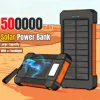 500000mAh Solar Power Bank Large Capacity Super Fast Charging Outdoor Portable External Battery for iPhone Huawei Samsung
