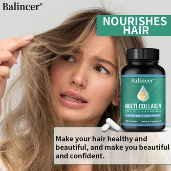 Collagen Complex Capsules - Types I, II, III, V and X - Skin Brightening, Anti-Aging, Joint Health, Nail, Hair Care Supplement 2