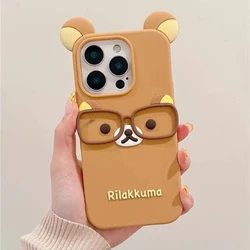 Kawaii Rilakkuma 3D Cartoon Silicone Soft Phone Case - iPhone 5 5 S SE (1)