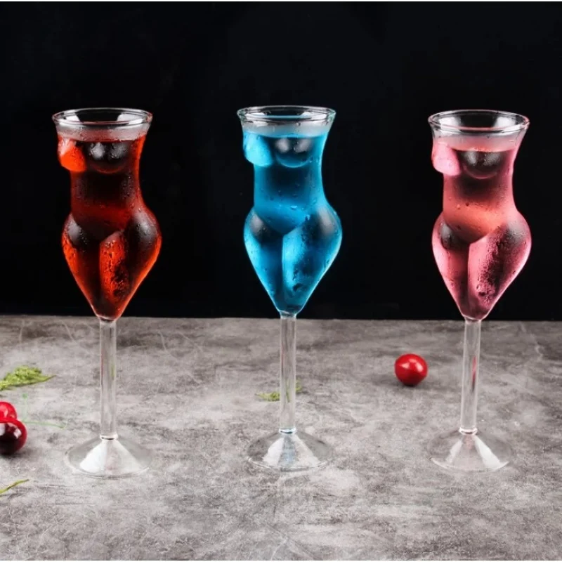 Female Body Goblet Fancy Stem Woman Shape Wine Glass 200ml - AliExpress