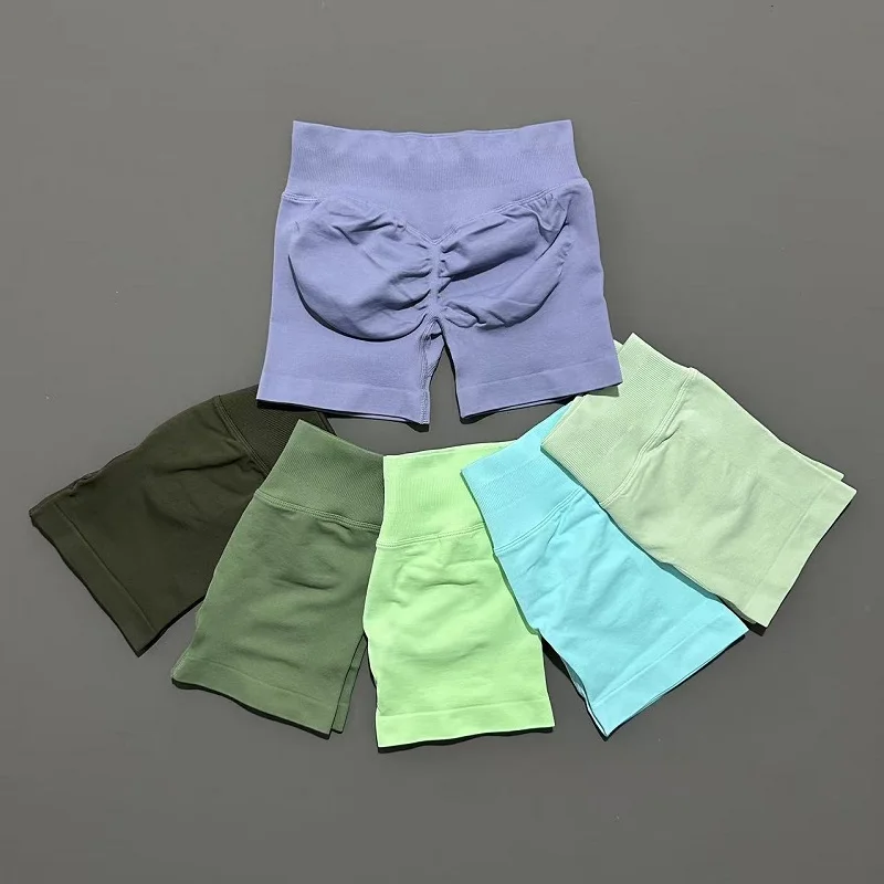 Women Gym Shorts Workout Scrunch Butt Seamless Leggings