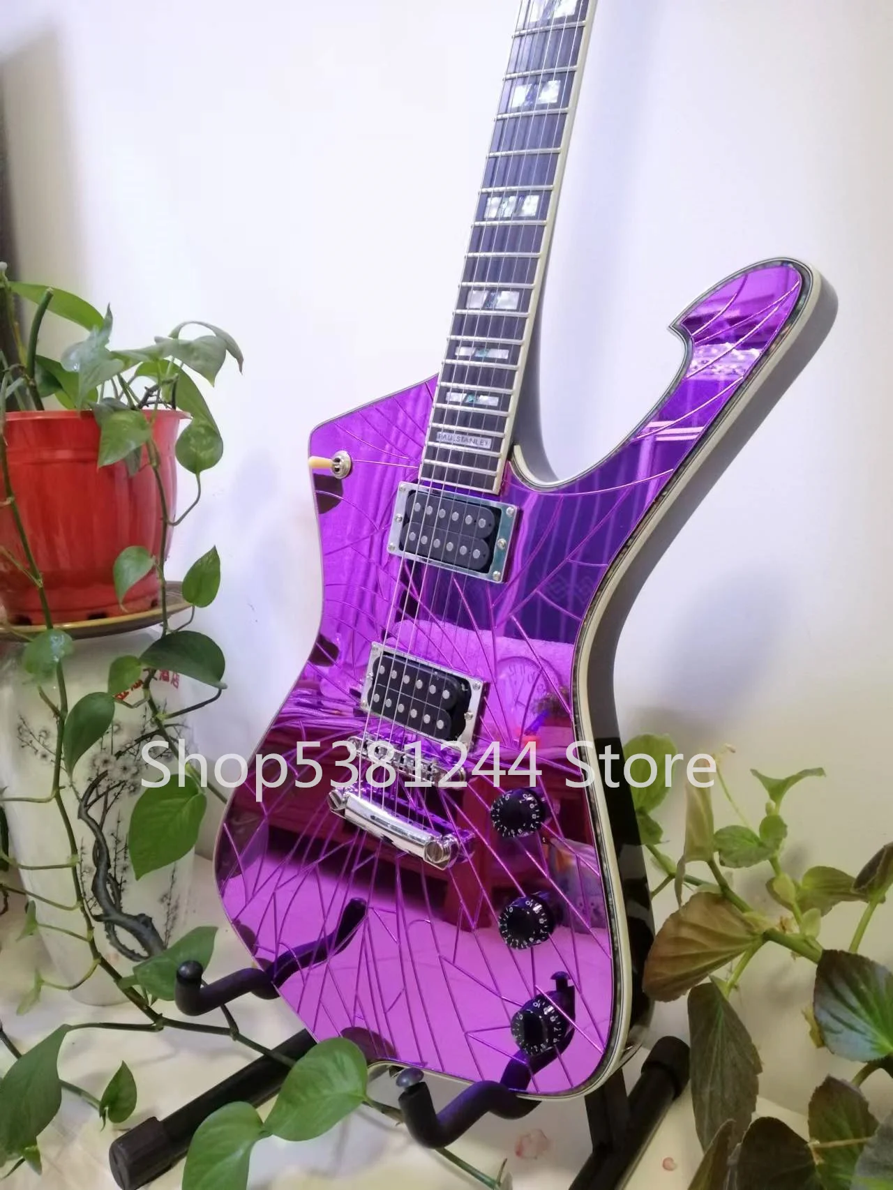 6弦エレキギター,パープル,ゴールド,シルバーミラー,送料無料 - AliExpress