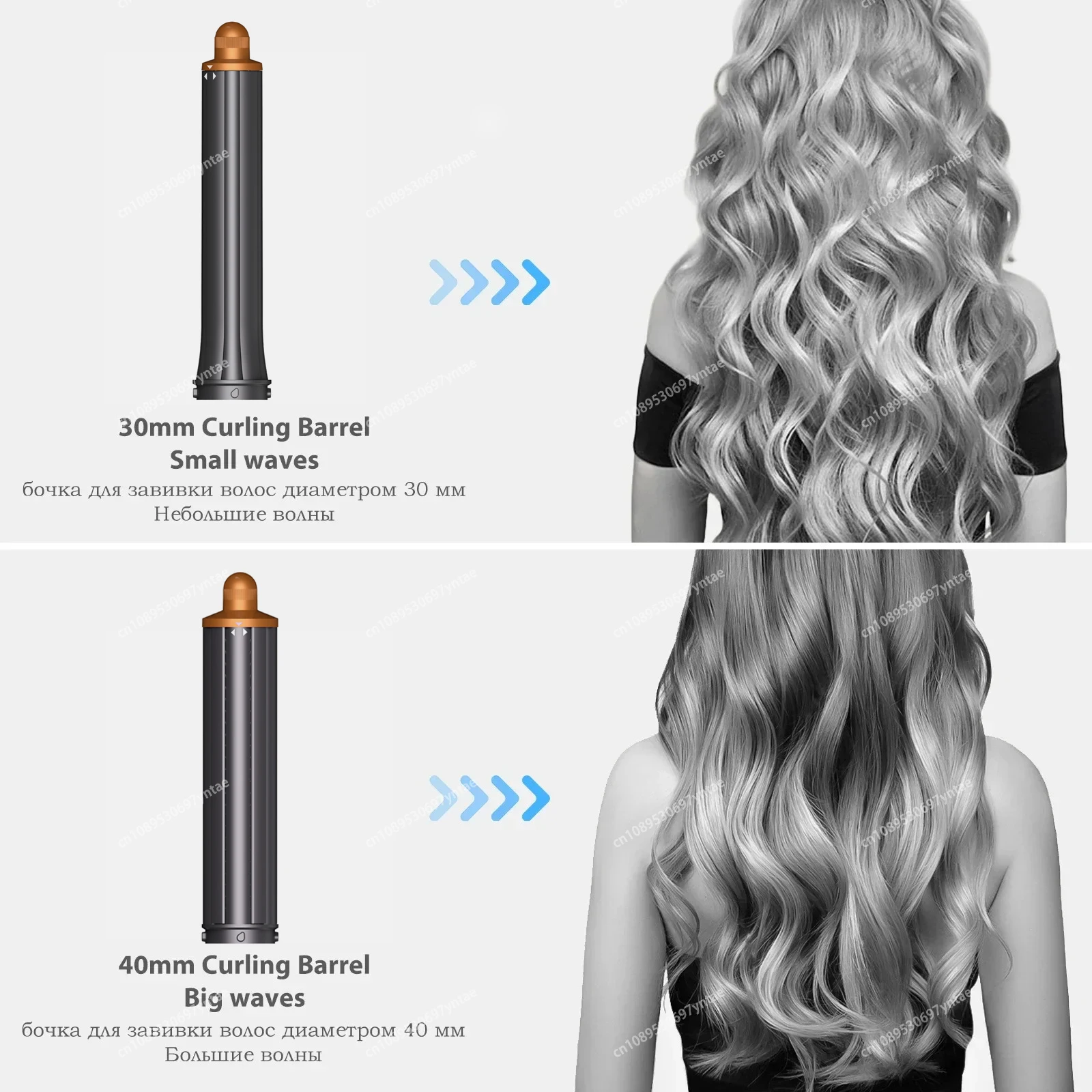6in1 Multi Hair Styler Dryer Auto-Curling Iron Professional Hair Straightener Curling Barrel Brush 1300W HairDryer Hot Air Brush