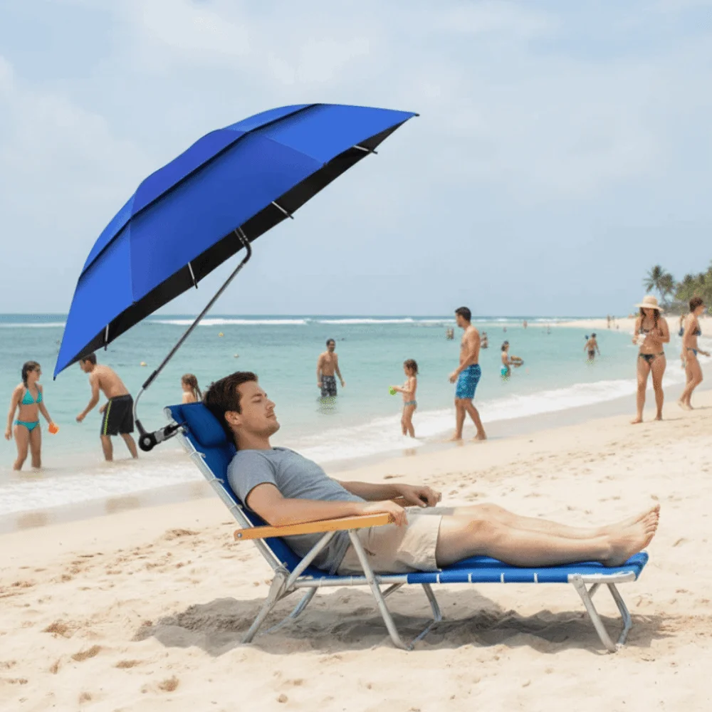 Ombrellone Regolabile con Protezione Solare e UV, Grande Dimensione - immagine 2