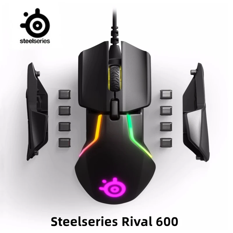 Mouse Serie Steelseries Rival310, Rival500 ,Rival600 ,Rival710, Wireless Rival3, Mouse Da Gioco Serie Aerox3 Con Luce Rgb Prisma
