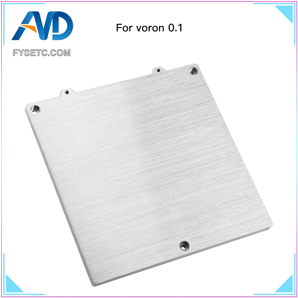 Fysetc-super Flat Aluminum Placa de Construção Voron V0.1 02 120×120 mm Faça Você Mesmo 3d Printer Parts