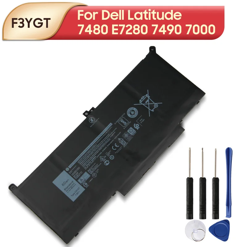 Replacement Laptop Battery F3YGT DM3WC 2X39G For Dell Latitude 7480