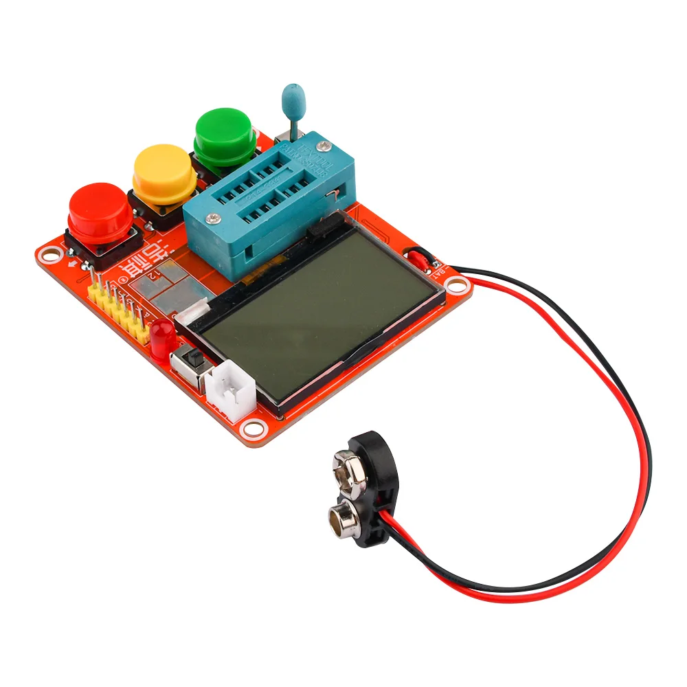 LCR-T4-MINI-Z Digital Transistor Tester Diode Triode Capacitance ESR Meter Automatic MOS/PNP/NPN/FET/SCR LCR 12864 LCD Screen 3