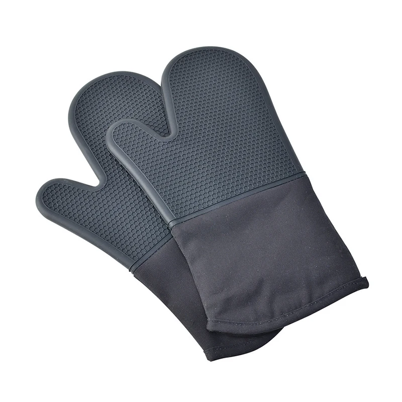 Gants de protection en Silicone résistant à la chaleur pour BBQ, 1